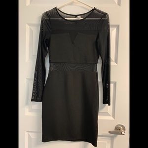 Forever 21 Black Semi Sheer Dress